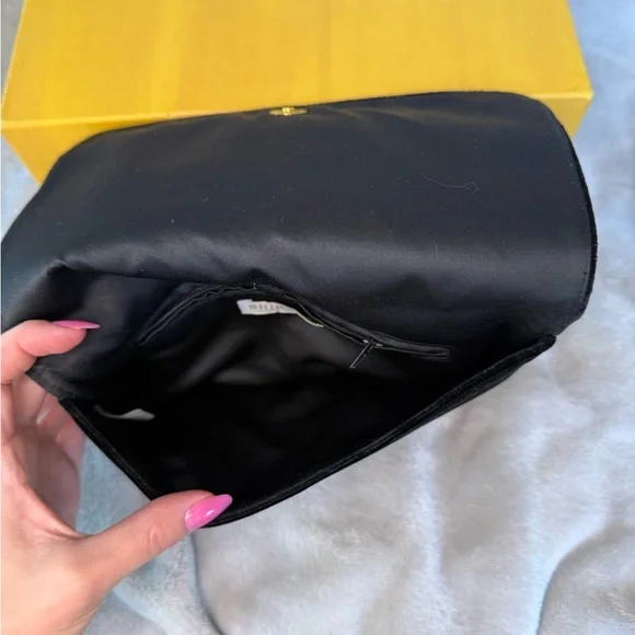 Shiraleah Black Clutch with Gold and Green Accents - Picture 7 of 9